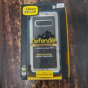 Blue Samsung S10 + OtterBox Defender Case NWT